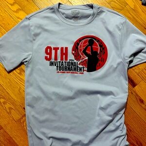 Port and Company basketball t shirt.